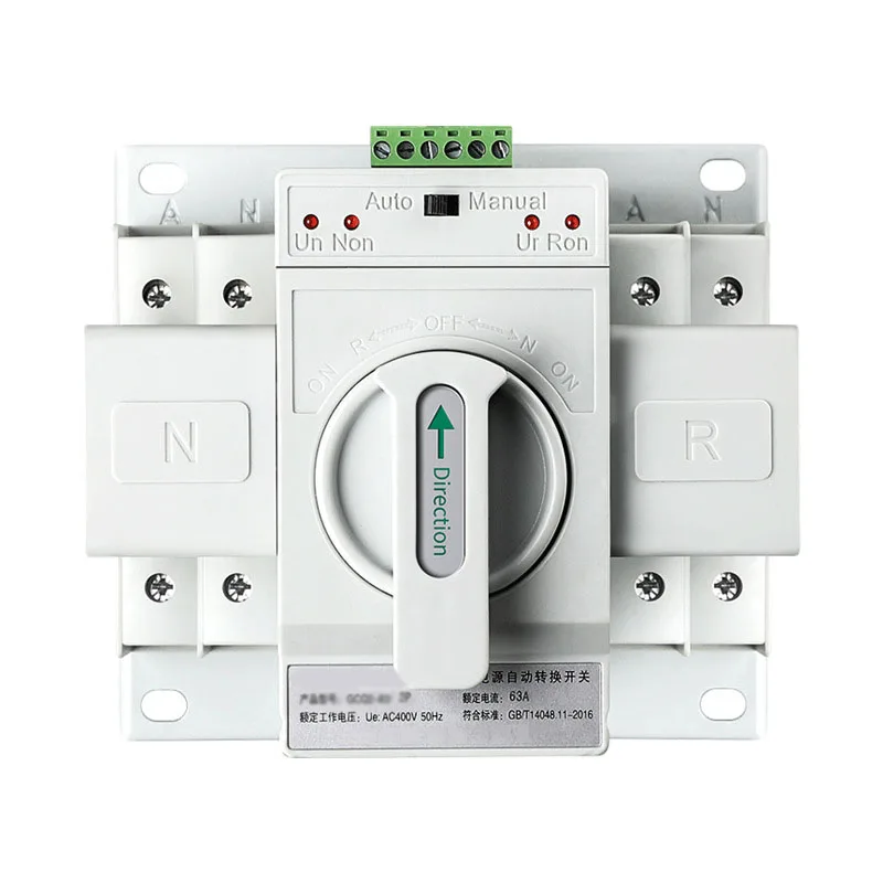 

110V/220V Dual Power Automatic Transfer Switch Single Phase Household ATS Dual Power Switch