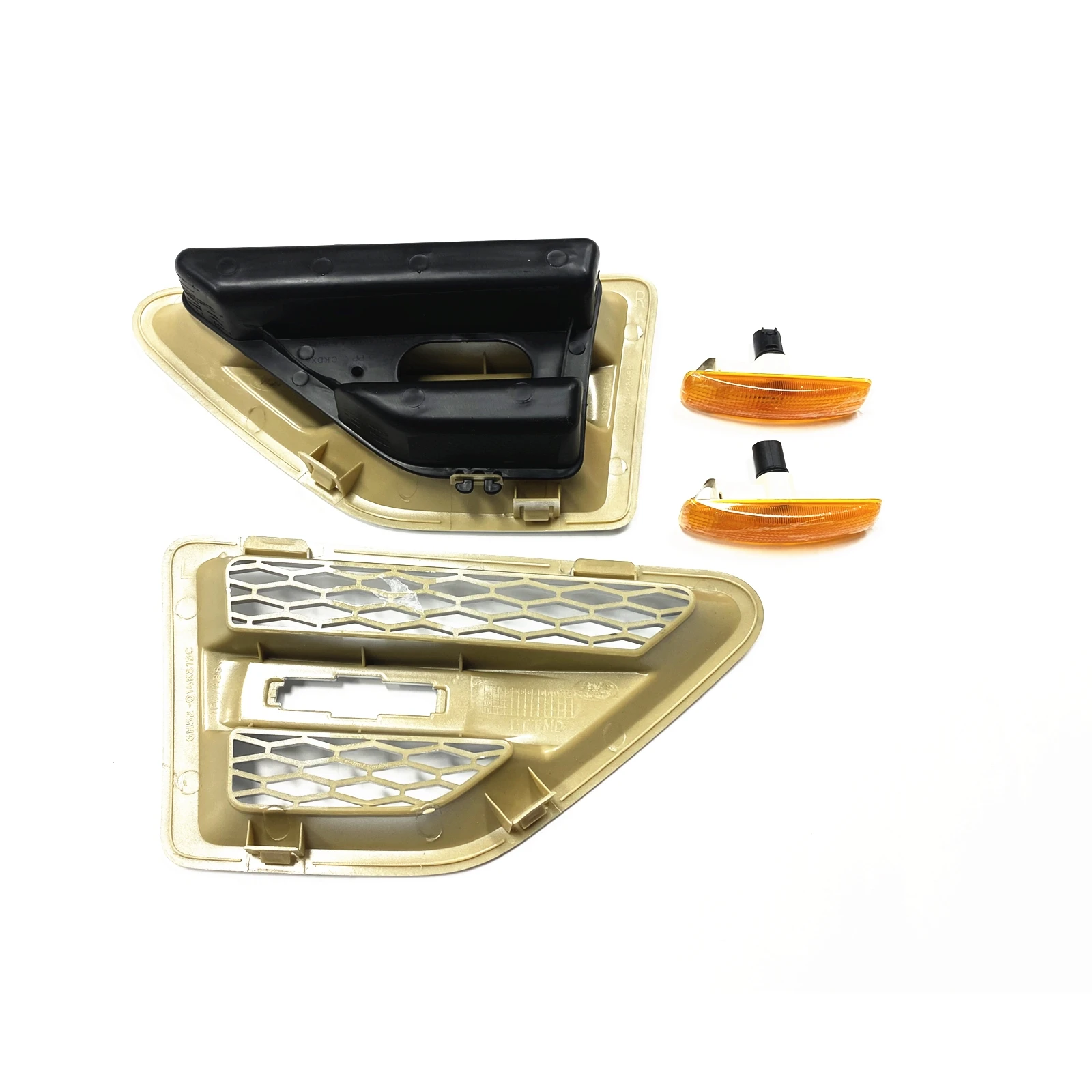 2PCS Exterior Side Air Vent Trim & Turn Signal Light Fog Lamp Cover Frame For Land Rover Freelander 2 LR2 2006-2016 view 5
