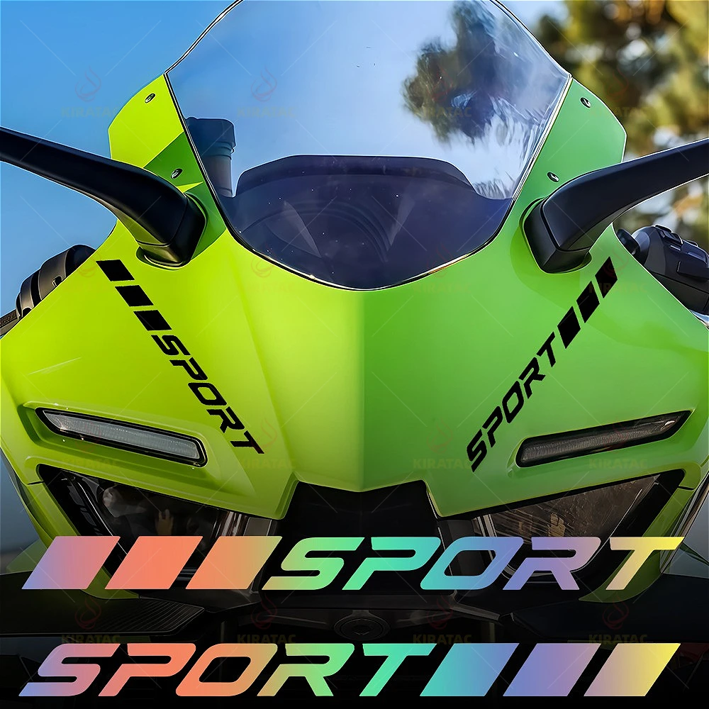 2Pcs/Set Sports Motorcycle & Car Sticker Waterproof Vinyl Decal for Fairing Helmet Fuel Tank Bicycle Body Universal