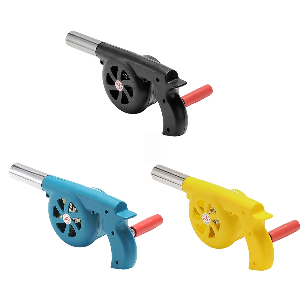 

Outdoor Cooking BBQ Fan Fast Fire Starter Manual Hand Crank Fan Lightweight Grill Picnic Camping Stove Accessories
