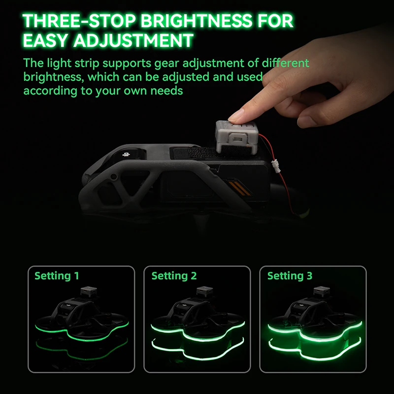 RCSTQ Drones Strip Light For DJI Avata Waterproof Silicone LED Night Flight Warning Lamp Belt Brightness Adjustable Accessories