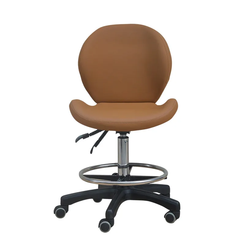 Taburete de Bar, muebles de salón, salón de belleza, silla de pestañas profesional portátil, plegable, giratorio, reclinable, sofá de oficina para peluquero