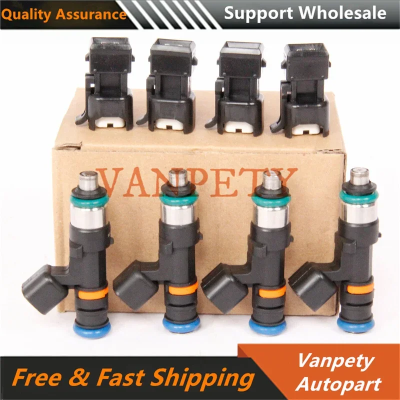 6/4 x Fuel Injectors with 6 Accessories For Bosch EV14 52lb 550cc 0280158117 For 2.7TT Turbo Audi A4 TT VW Golf Jetta