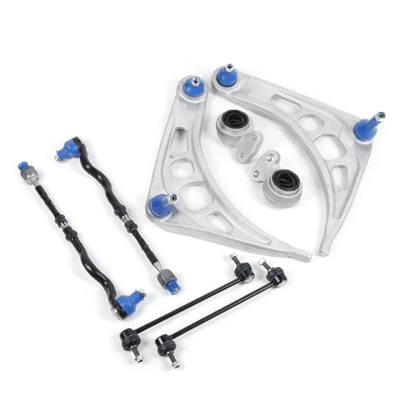 

Carbon Steel Front Wishbone Suspension Control Arm Set - Replacement Kit Compatible with BMW 3 Series E46, OE Part Number 321110