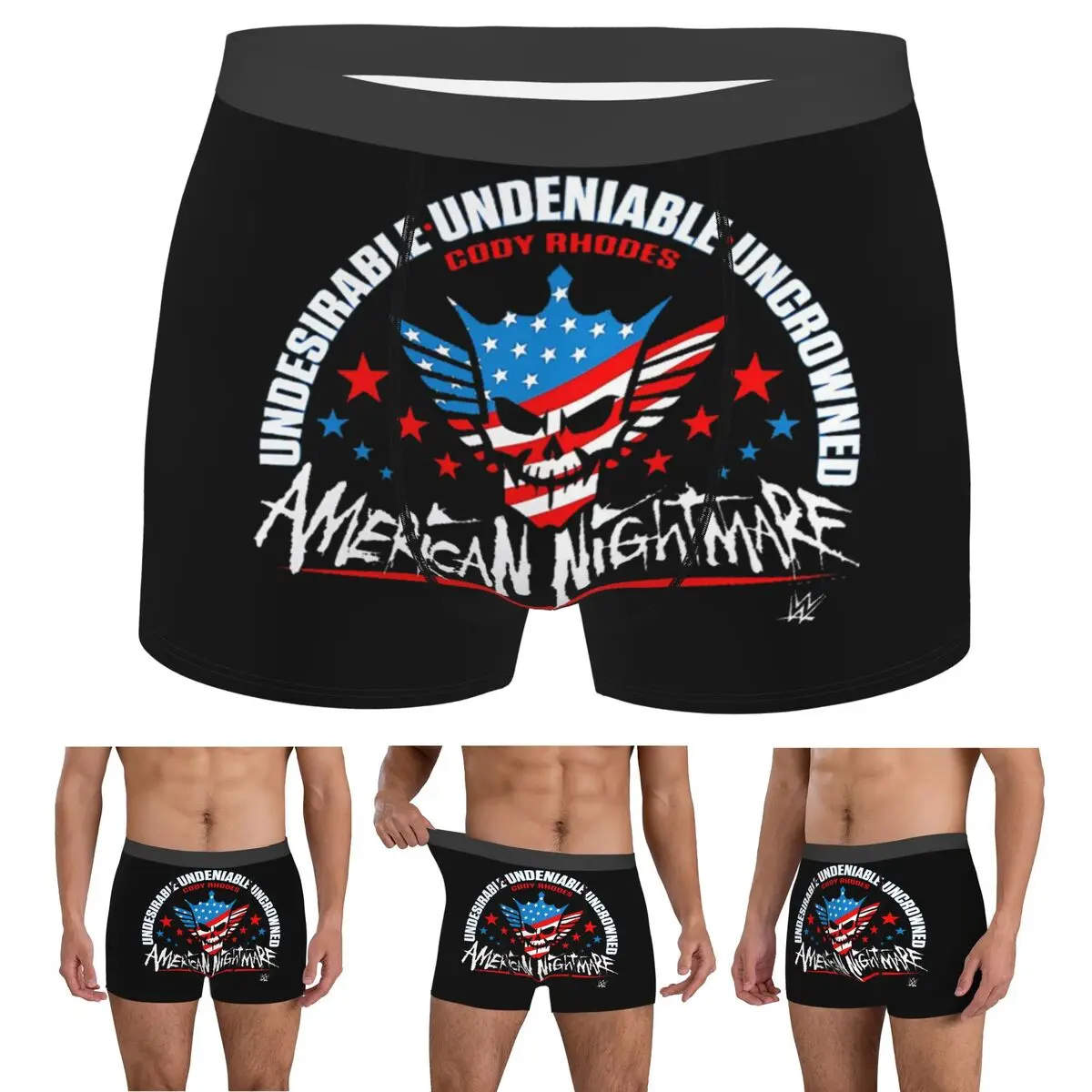 

Трусы-боксеры, шорты Cody Rhodes Mes, мужские вентилируемые трусы для Homme, мужской подарок бойфренду