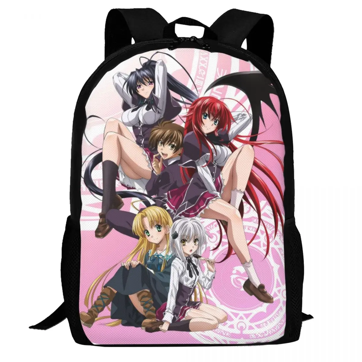 Mochila de viaje para ordenador portátil, bolsa de ordenador de Anime para escuela secundaria, regalo para hombres y mujeres, DxD