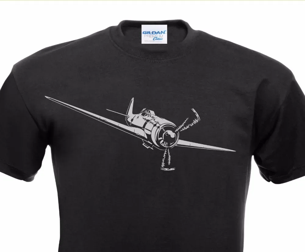 Mens Hot Summer Offensive Shirt Design T-Shirt Focke Wulf Flugzeug Aircraft Fw 190 Bomber Pilot Tee Shirt Digital Printing