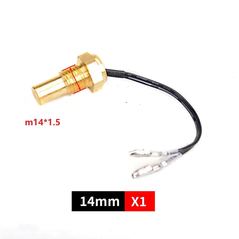 12V/24V sensore di temperatura dell'acqua Temp Sender 50K Head Plug 10MM 14MM 16MM per Auto Truck Gauge misuratore elettrico NPT 3/8 1/8