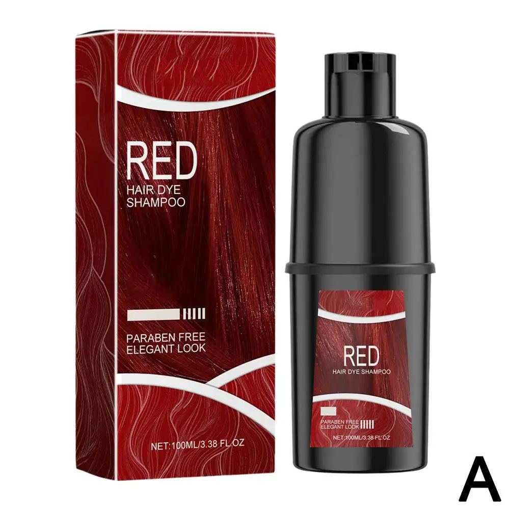 100ml Natural Herbal Hair Dye Shampoo 3 In 1 Hair Color Shampoo For Gary Hair Dark Brown Black For Women Men Coverage Q0x2 image 6