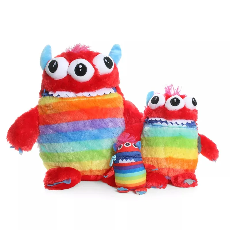 

New Anime Monster Island‌ Plush Doll Toy 30CM Cartoon Cute Soft Rainbow Delicious Monster Plush Dolls Toy For Kid Gift