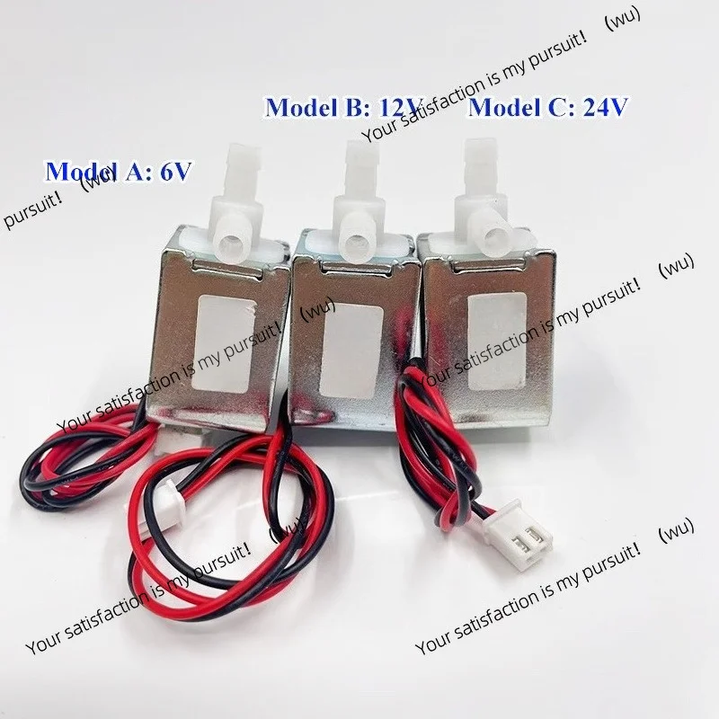 DC 6/12/24 V Miniature Mini Solenoid Valve N/C Flow 7 L/min, Normally Closed, Water Air Valve, Max Pressure 450 mmHg