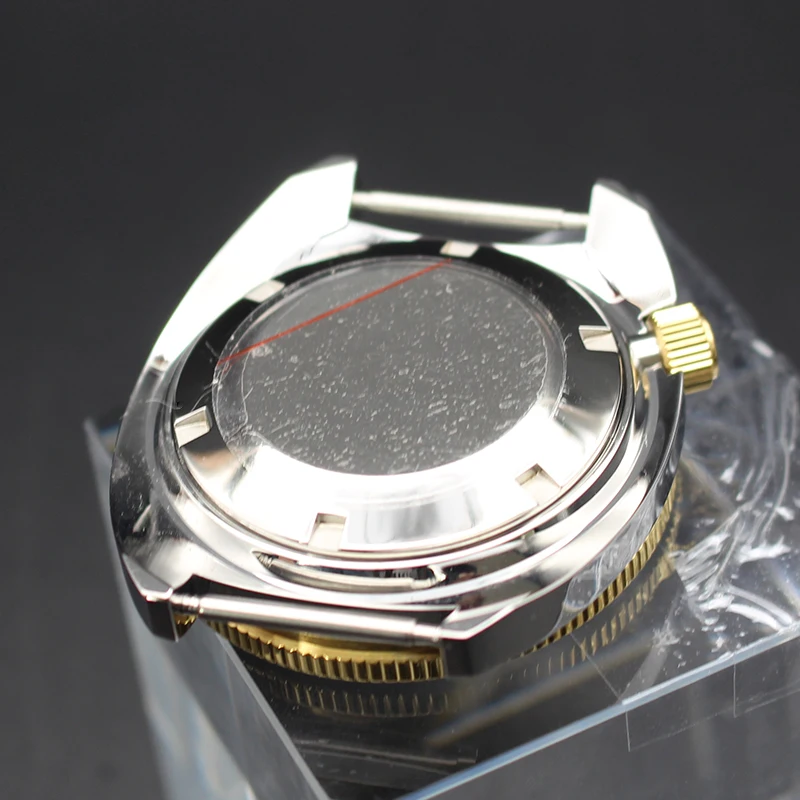 Casing Tuna 41mm Mod SKX 6105 kaca safir baja tahan karat untuk Seiko Nh34 Nh35 36 38 gerakan 28.5mm cincin bab Dial diskon besar