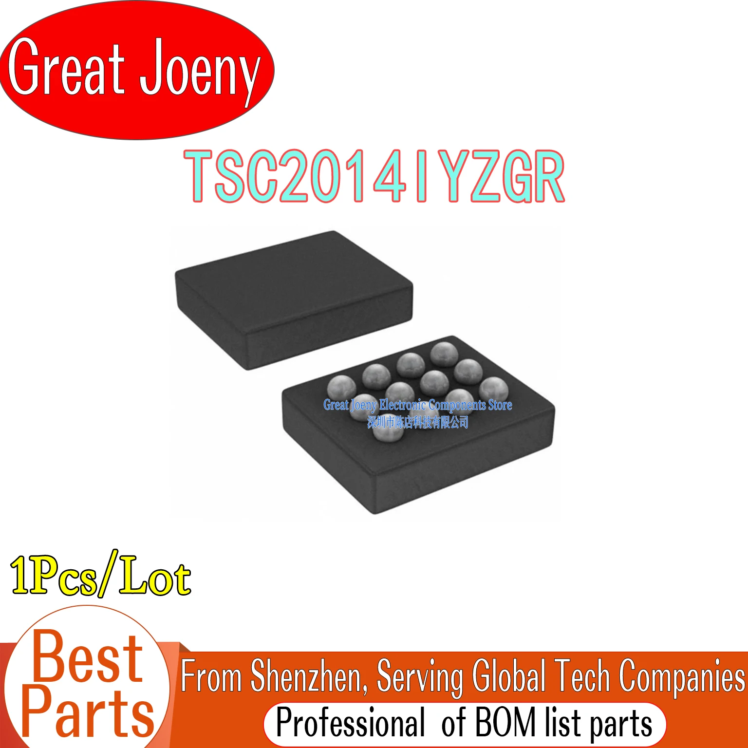 

100% New Original TSC2014IYZGR TSC2014I TSC2014IYZGT IC Chipset DSBGA-12