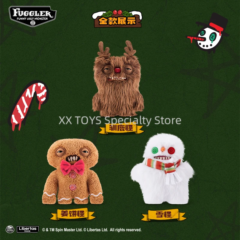 

Zuru Fuggler Забавный уродливый монстр Праздничные лягушки Олень Пряничный человечек Снеговик Мягкие плюшевые игрушки Зубной монстр Рождественские подарки