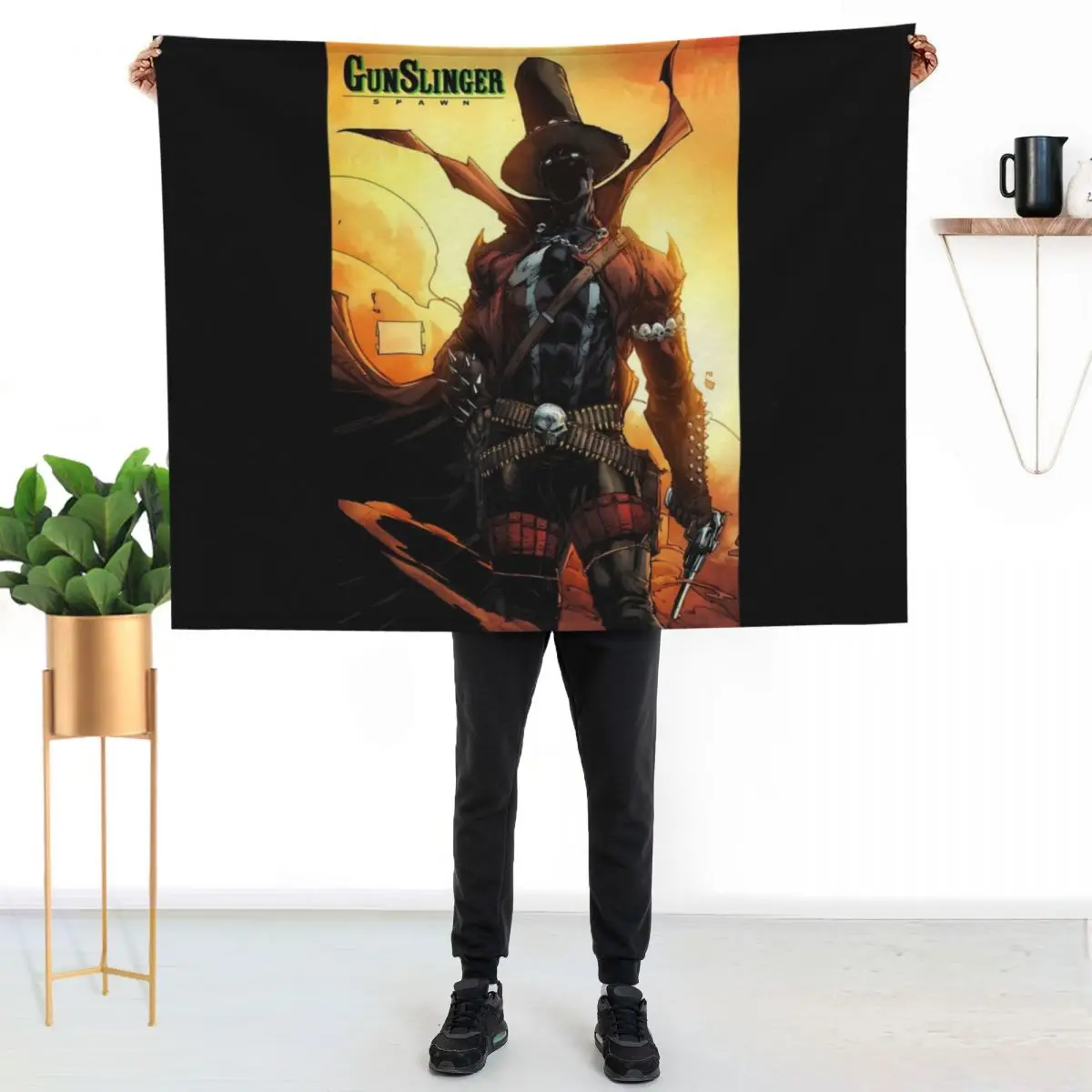 

Spawn GunSlinger 1 Throw Blanket All Weather Soft Throw Blanket for Sofa