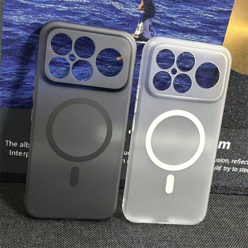 حافظة لهاتف POCO F8 Pro غطاء كمبيوتر فائق المغناطيسي شفاف متجمد صديق للبشرة لهاتف POCO F 8 Pro Ultra المقاوم للصدمات Funda