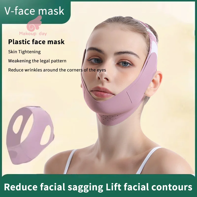 1PC Reusable Face Slimming Bandage V Line Bandage Women Chin Cheek Lift Up Belt Facial Massage Strap Face Skin Care Beauty Tools