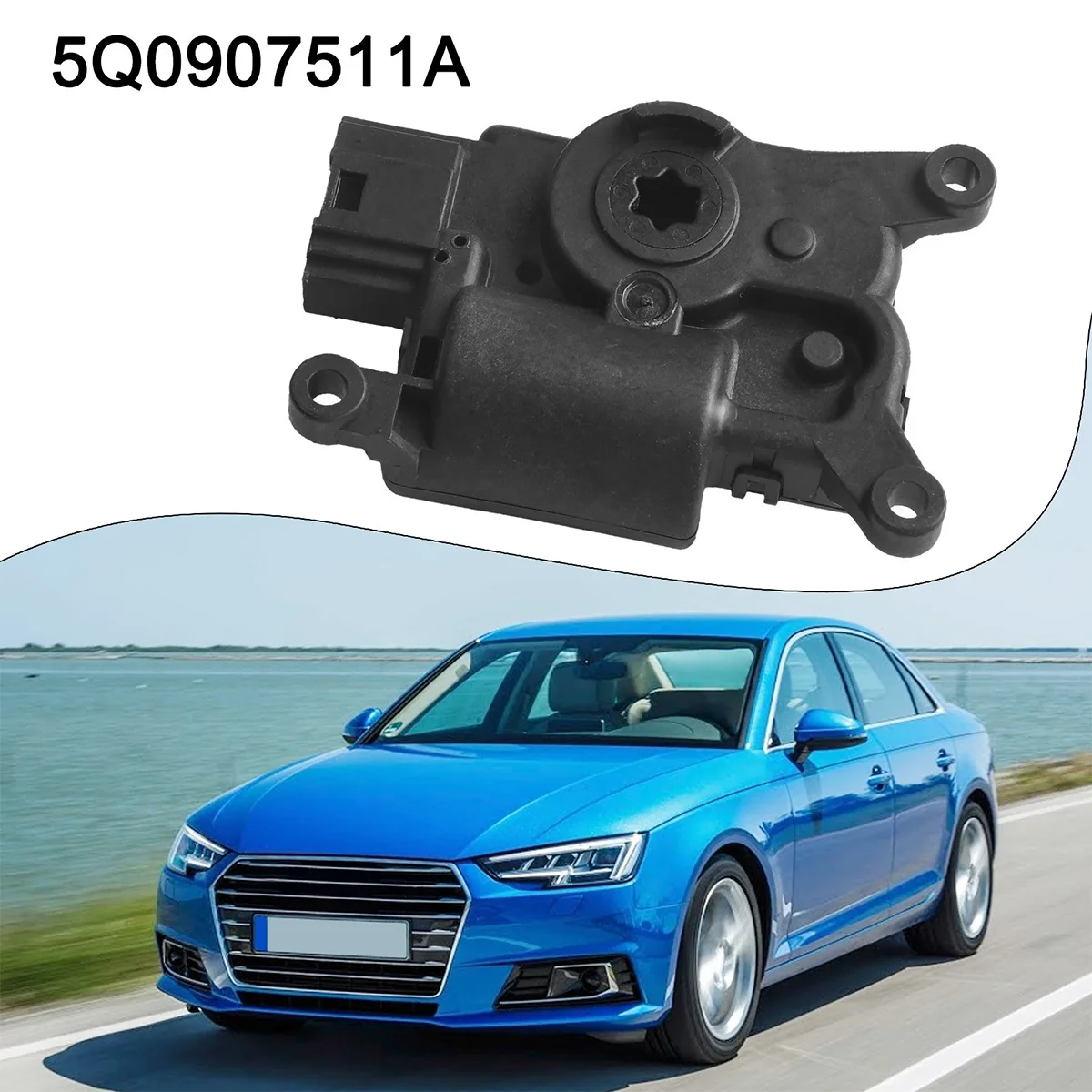 

5Q0907511A A/C Air Conditioning Heater Flap Actuator Motor for Volkswagen SKODA octiva AUDI A3 TT brand new black ABS CAR PARTS