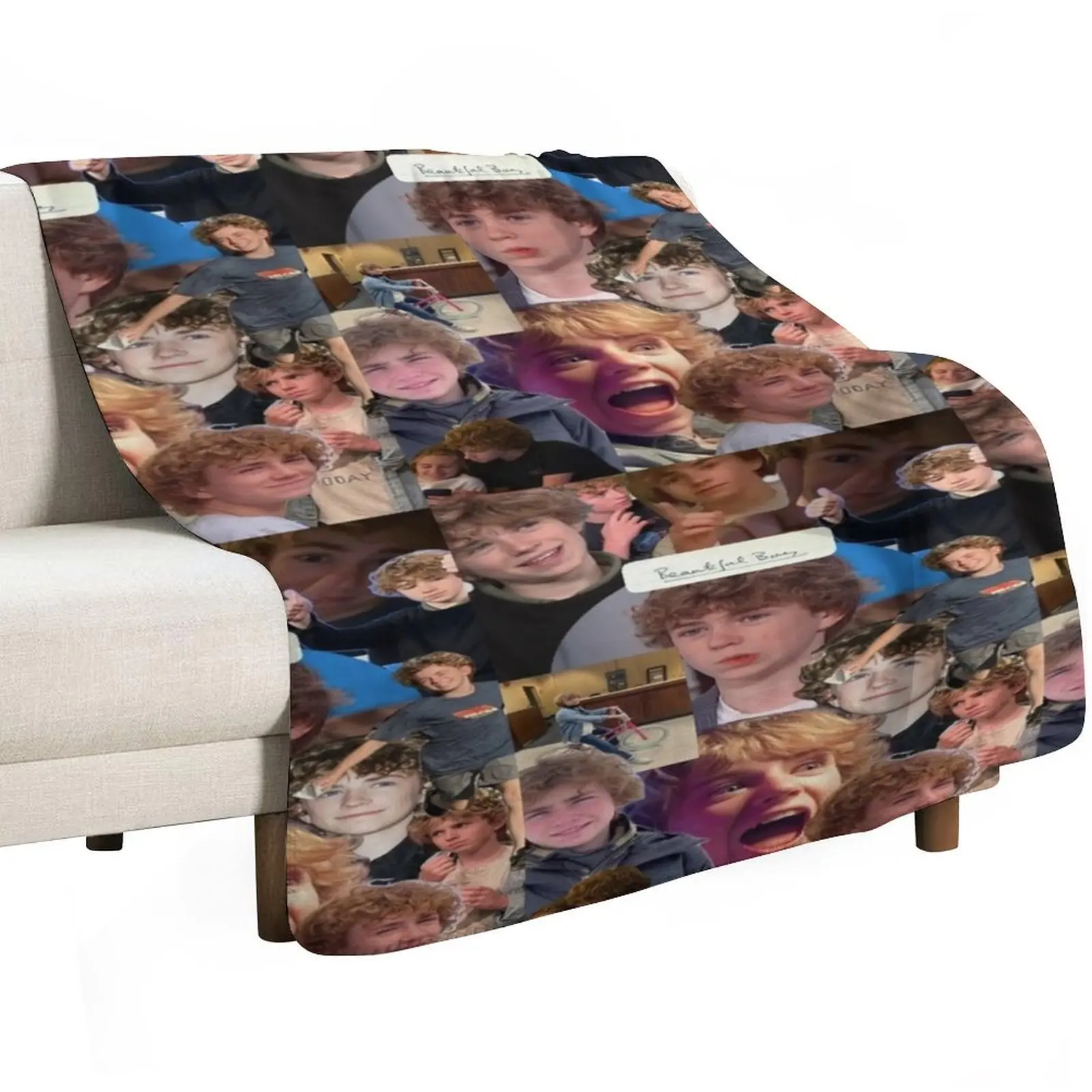 Percy Jackson walker scobell aesthetic Throw Blanket All Season Lightweight Soft Blanket for Bed