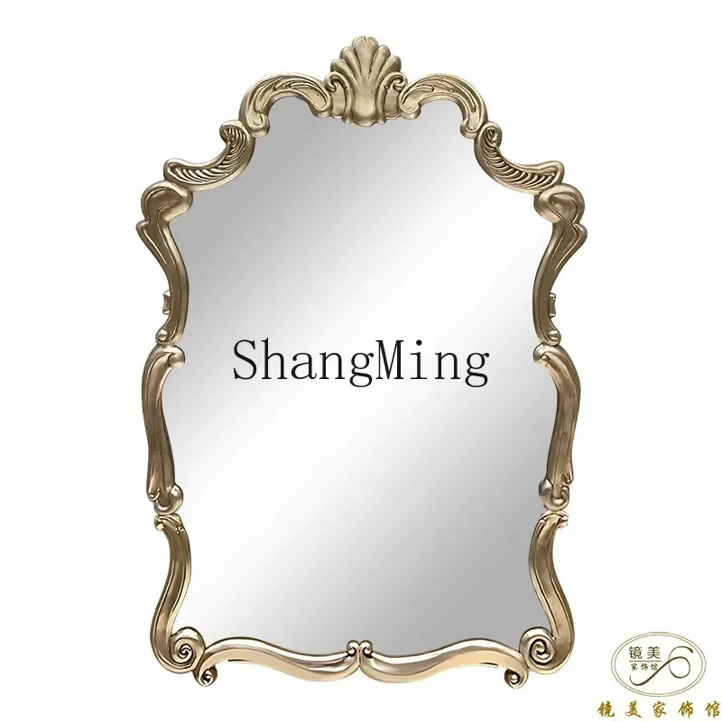 CLL bathroom with lamp fireplace decorative mirror bathroom wall mounted smart mirror retro makeup