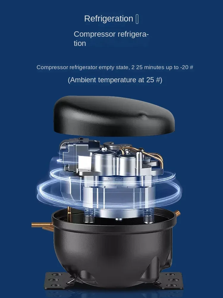 Auto Koelkast Auto Zelfrijdende Tour Outdoor Camping Gekoeld En Bevroren Partitie Dubbele Temperatuur Controleerbaar