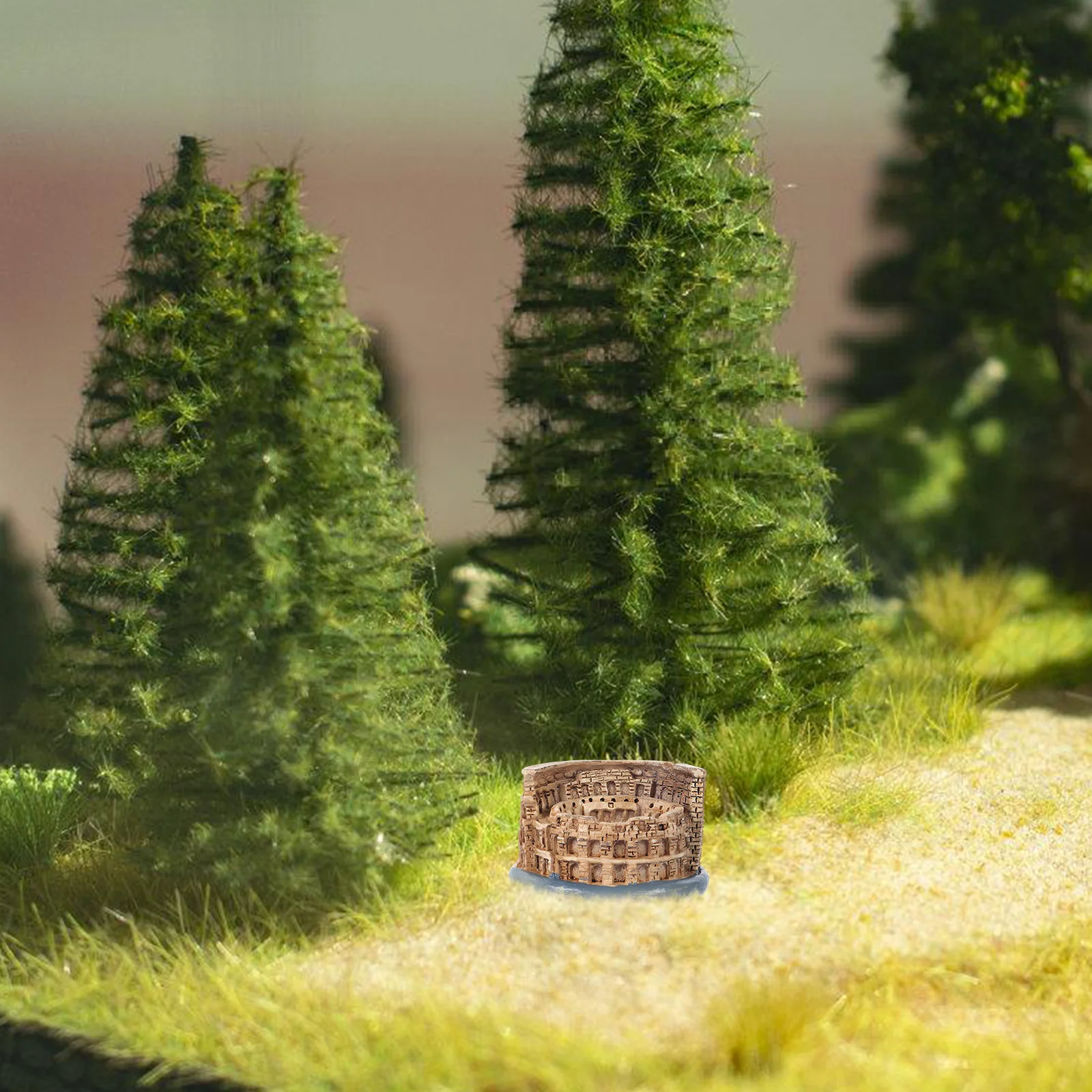 

Colosseum Statue European-style Architecture Resin Crafts Fish Tank Decorations