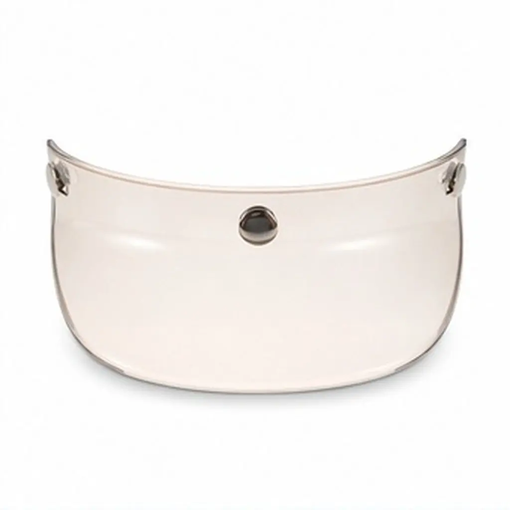 Motorcycle Visor Retro Style Three-Button Shield Outdoor Riding Sun Protection Wide Brim Replacement Sun Shade