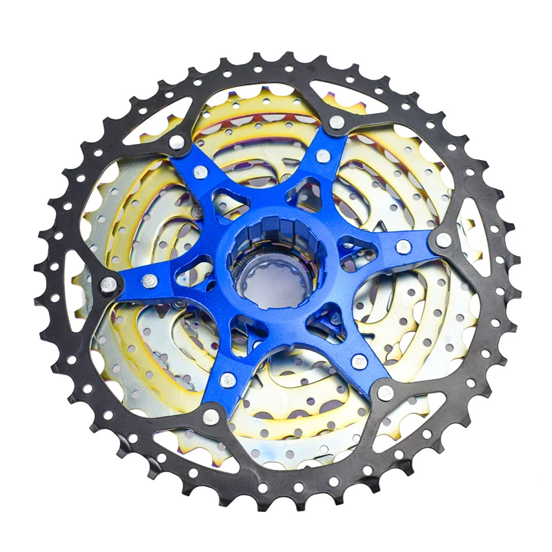 Colorful 8 9 10 11 12 Speed MTB Cassette 40/42/50T Mountain Bike Sprocket Rainbow Bicycle Freewheel K7 Flywheel For Shimano HG