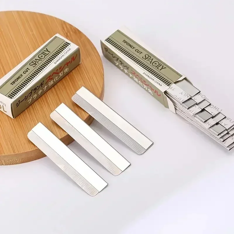 شفرة تشذيب الحواجب من الفولاذ المقاوم للصدأ متعددة الوظائف، شفرة مموجة، شفرة تشذيب بديلة، أدوات مكياج ماكينة الحلاقة