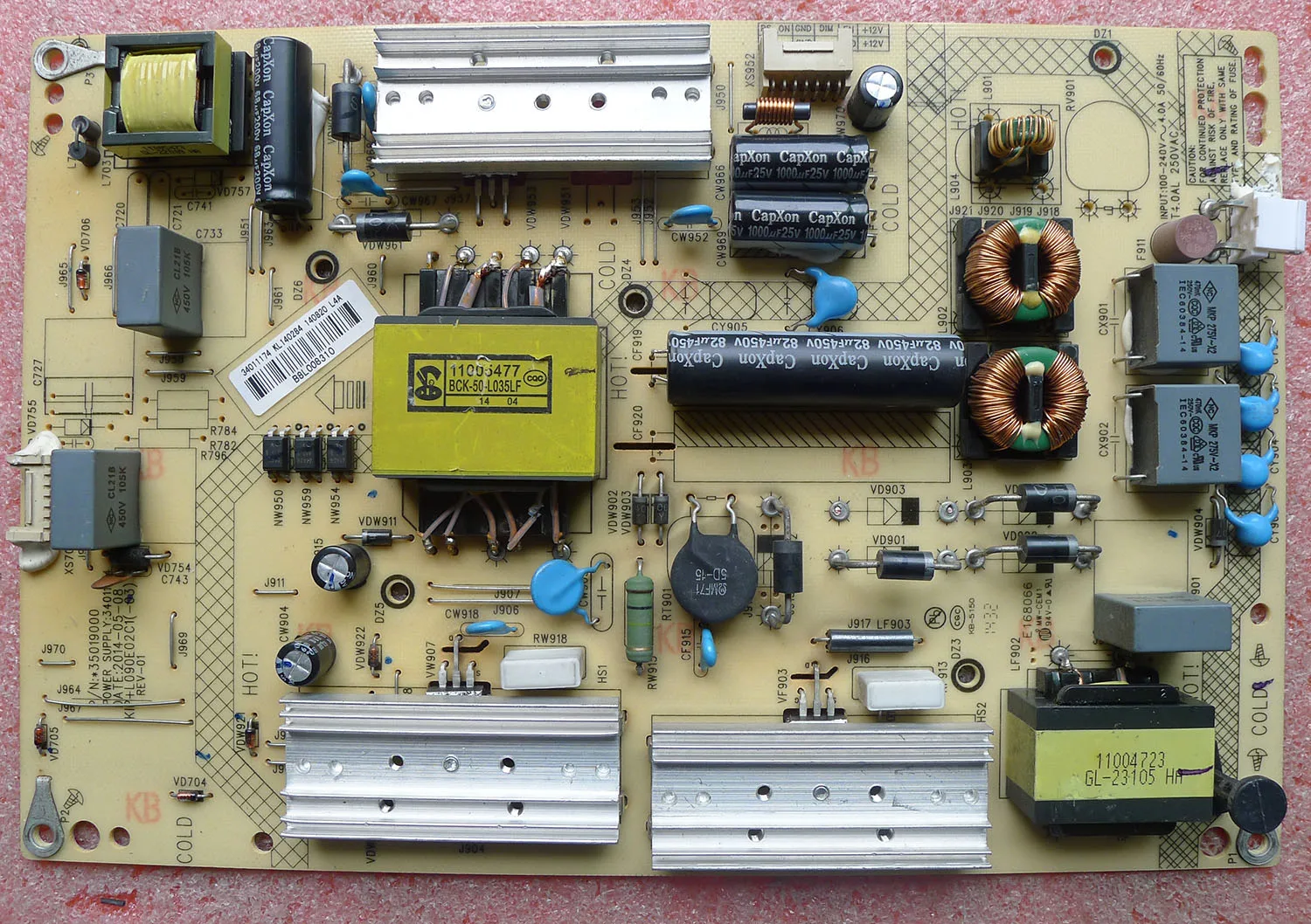 42K70A A48U LED49R90U 50K35U 35019000 34011174 test ok circuit board motherboard