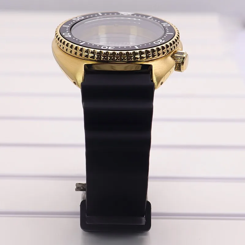 سلحفاة نموذج 316 الفولاذ المقاوم للصدأ الياقوت ل NH35 ساعة ميكانيكية للرجال تعديل لحركة NH36/34 #4