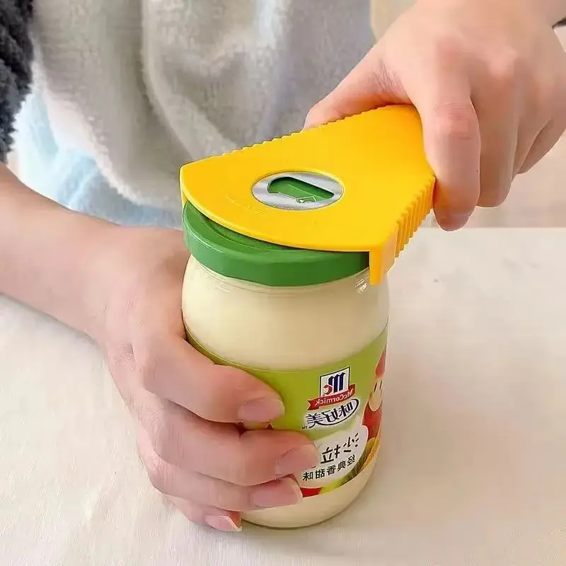 Abrelatas, abridor de botellas multifuncional, abridor de tarros para cerveza, coca cola, mermelada, bebida