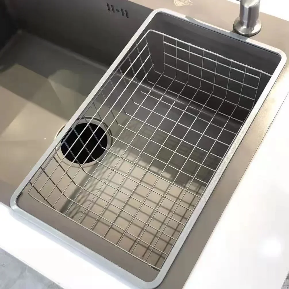 

Kitchen Sink Drain Basket Drying Tableware Drain Rack Washing Vegetable Fruit High-end Nano Basket Water Scouring Rack