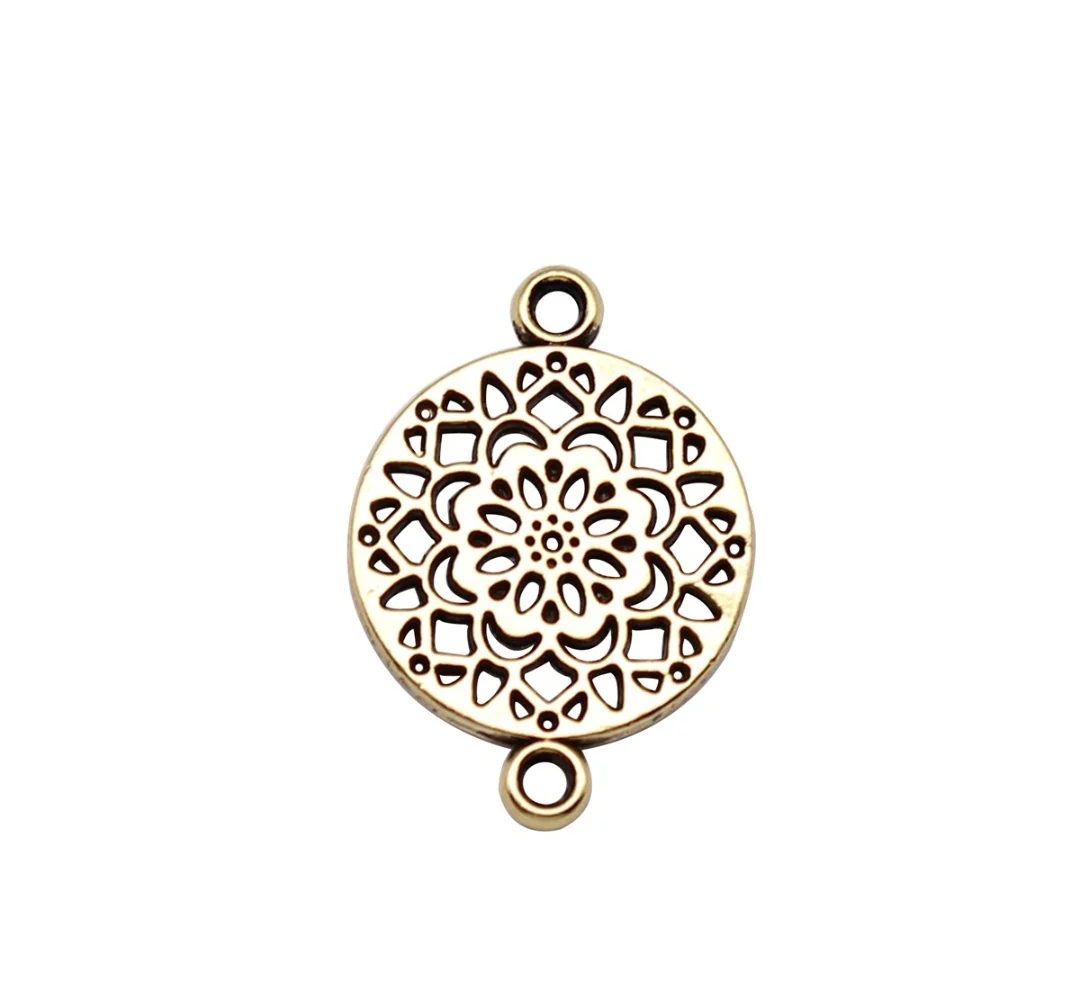 

35pcs 14x20mm Zinc alloy metal tibetan silver,antiqued gold plated connector T0665 for jewelry making