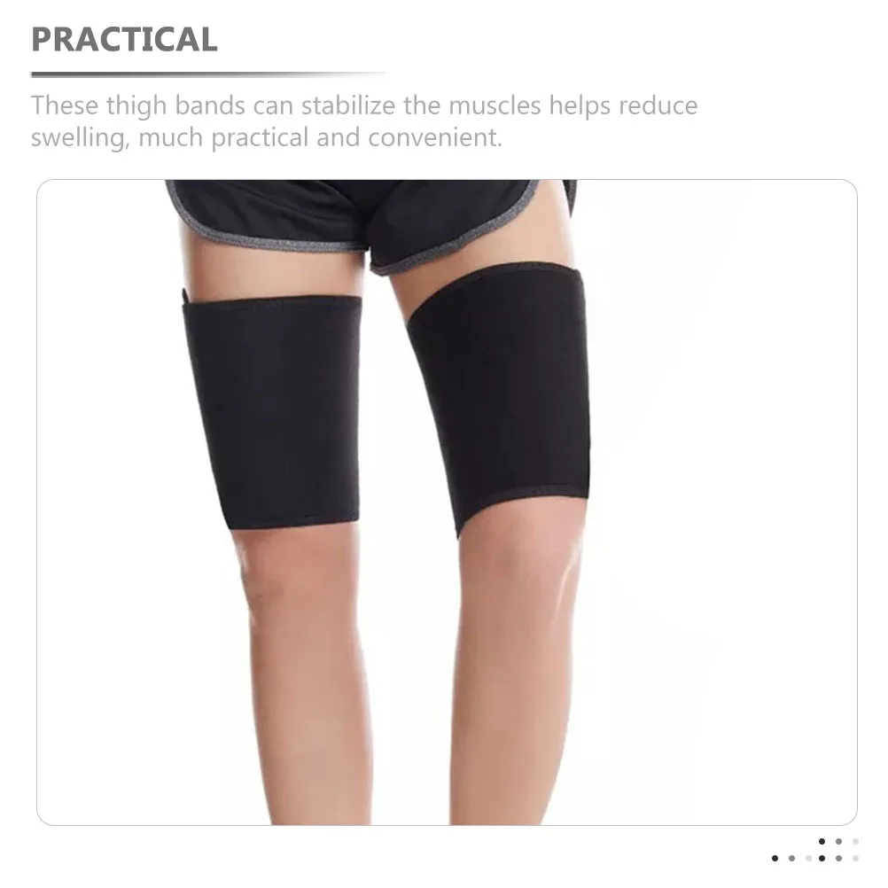 

Thigh Bands Sauna Sweat Wraps for Women Exercise Running Yoga Adjustable Neoprene Straps Leg Supports Tightening Fat Loss