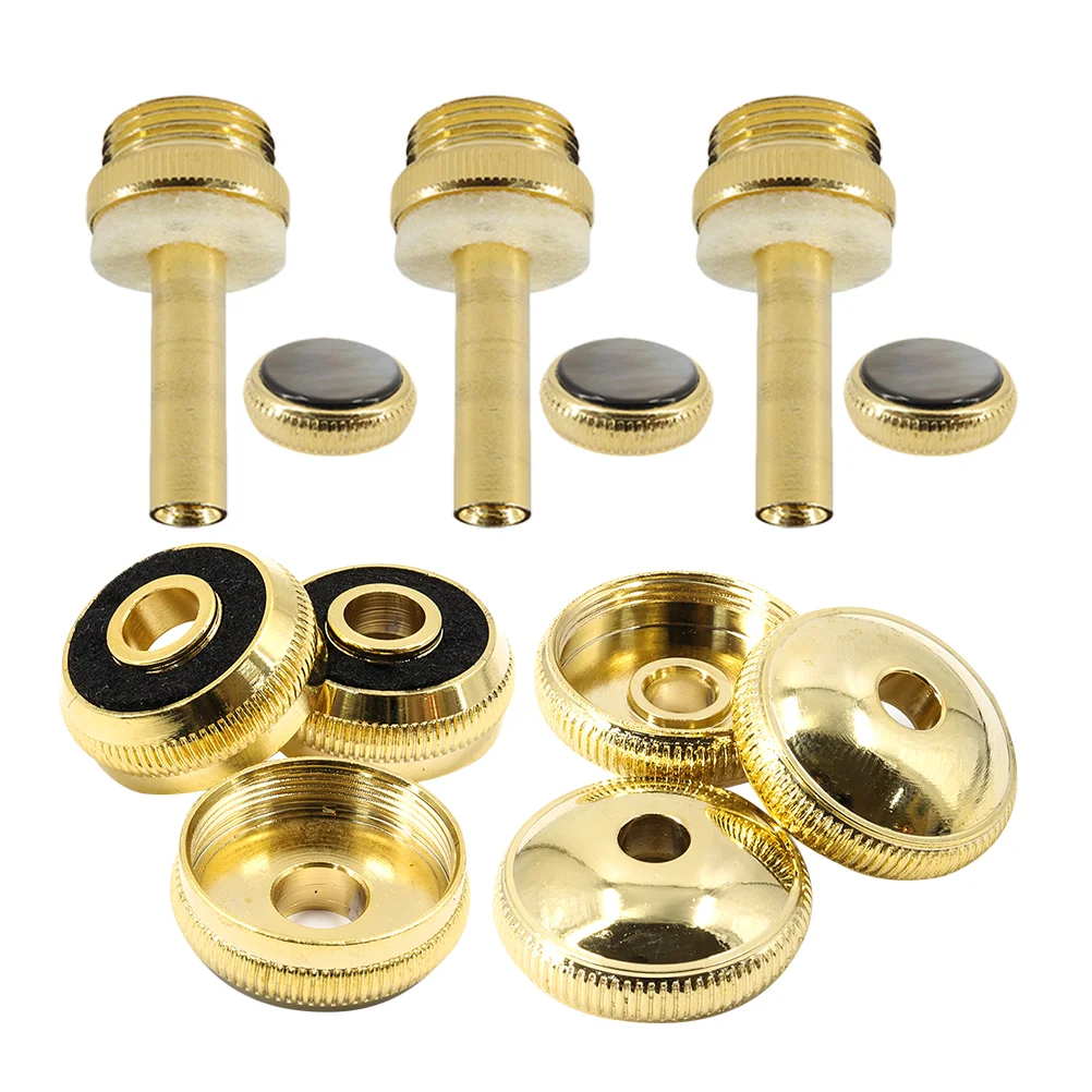 Buttons Small Accessories Trumpet Cornet Valves Component Metal Repair Rods Parts Golden