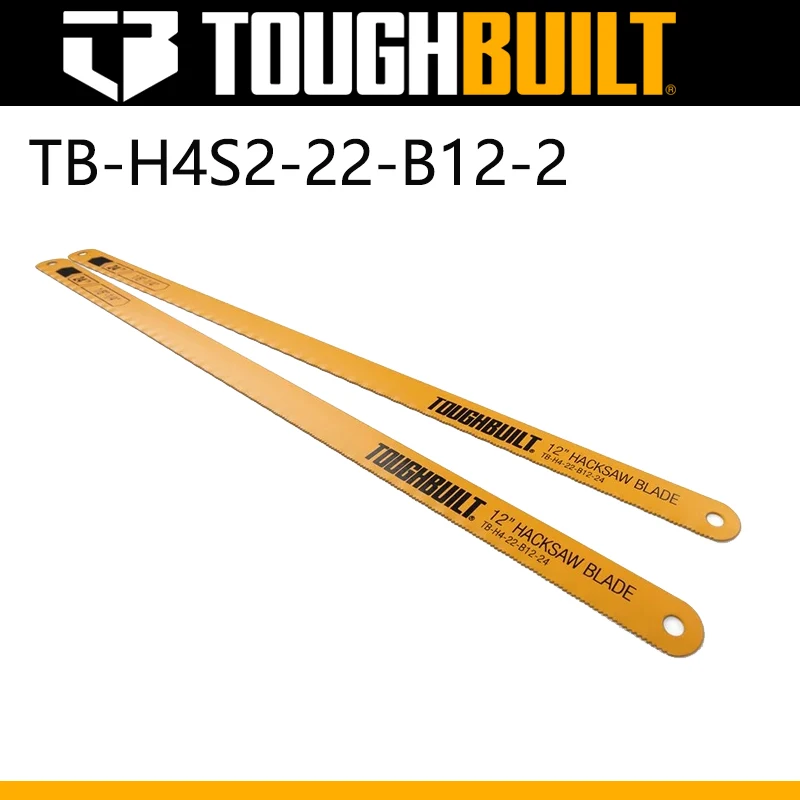 

TOUGHBUILT TB-H4S2-22-B12-2 12 "Special Saw Blade 24TPI Lasts 15X Longer BI-Metal Durable Tool Accessories 2-Piece