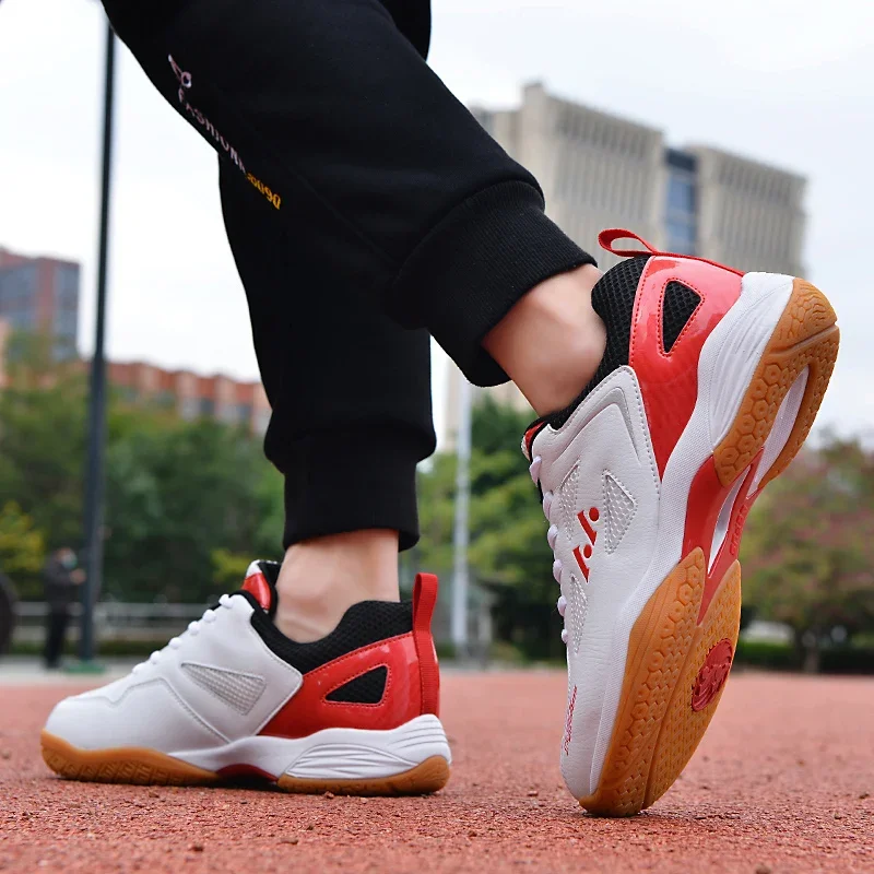 Sepatu olahraga bulu tangkis pria wanita, sepatu santai luar ruangan, sepatu tenis, sepatu latihan Wanita Pria Wanita Sporty