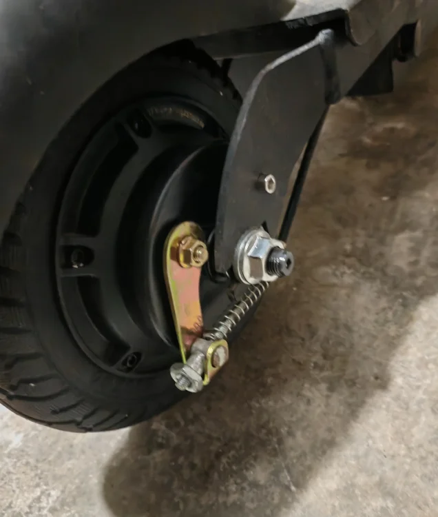 8 Inch Brushless Hub Motor with Solid Tire & Drum Brake, 24V/36V/48V 350W, Replacement Motor for Electric Scooter & E-Bicycle