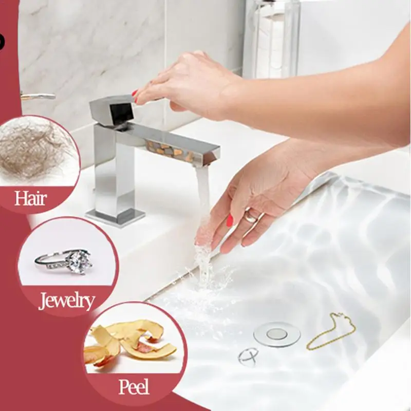 Washbasin Drain Filter Pop-up Bounce Core Stopper Hair Catcher Shower Sink Strainer Kitchen Bathroom Hair Catcher Accessory