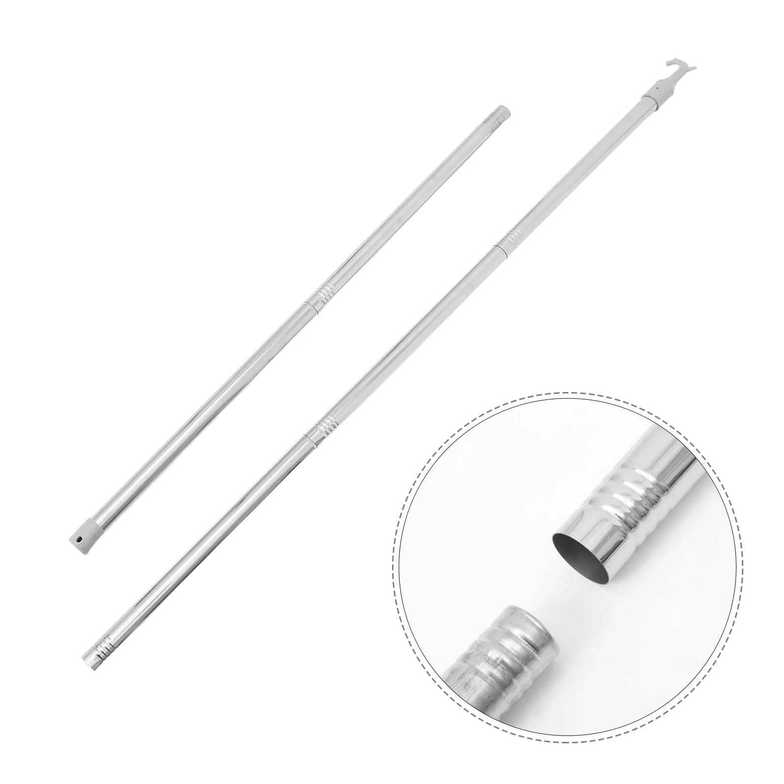

Adjustable Curtain Pull Rod Telescopic Shade Opener Blind Wand Cordless Window Blinds Easy Install Metal Drapery Draw