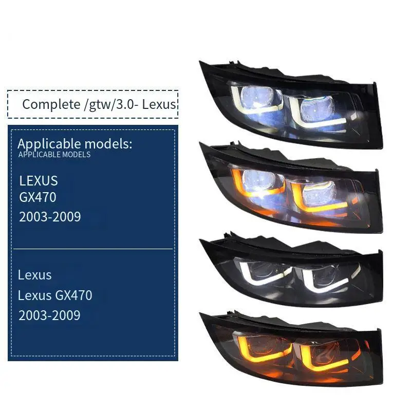 

For LEXUS GX470 2003-2009 H8 H9 H11 LED Fog Light Projector Lens 3 Inch 12V 55W 3000K 6000K
