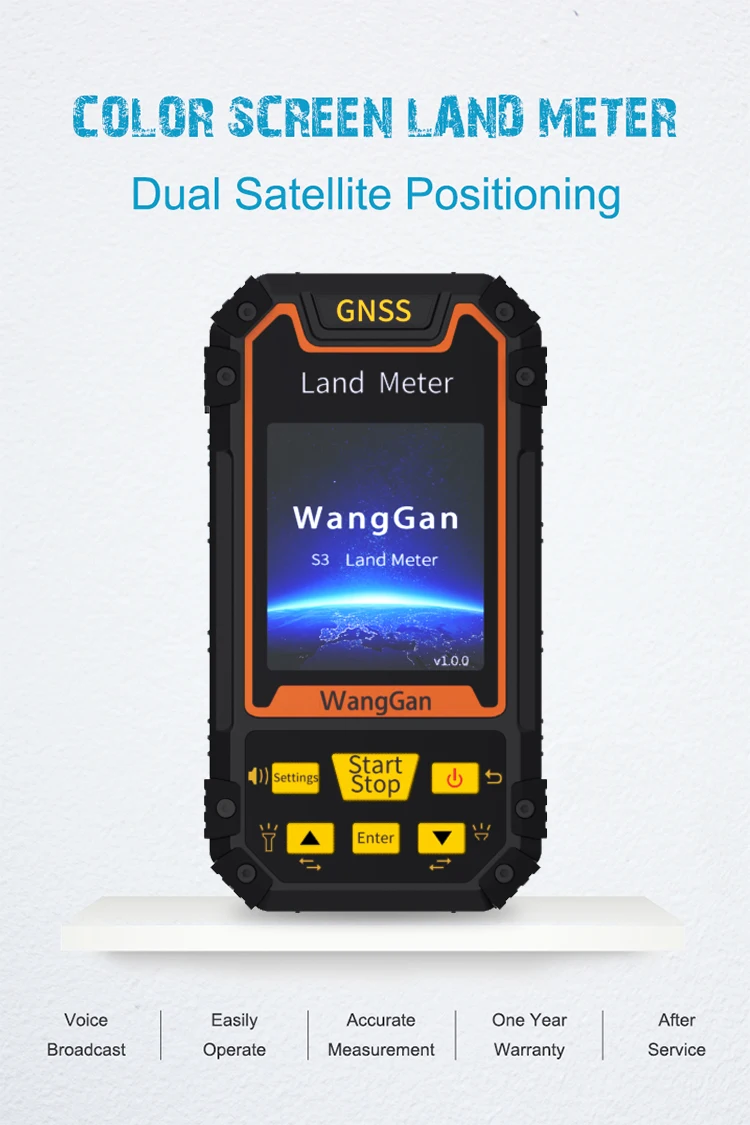 Handheld GPS Plough Land Meter WangGan GPS Land Surveying Machine Professional GNSS receiver Area Measurement