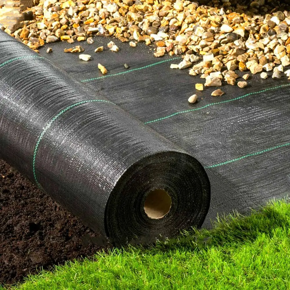 Zwaar uitgevoerde tuinlandschap onkruidbarrière stof geotextile zeildoek voorkomen onkruid