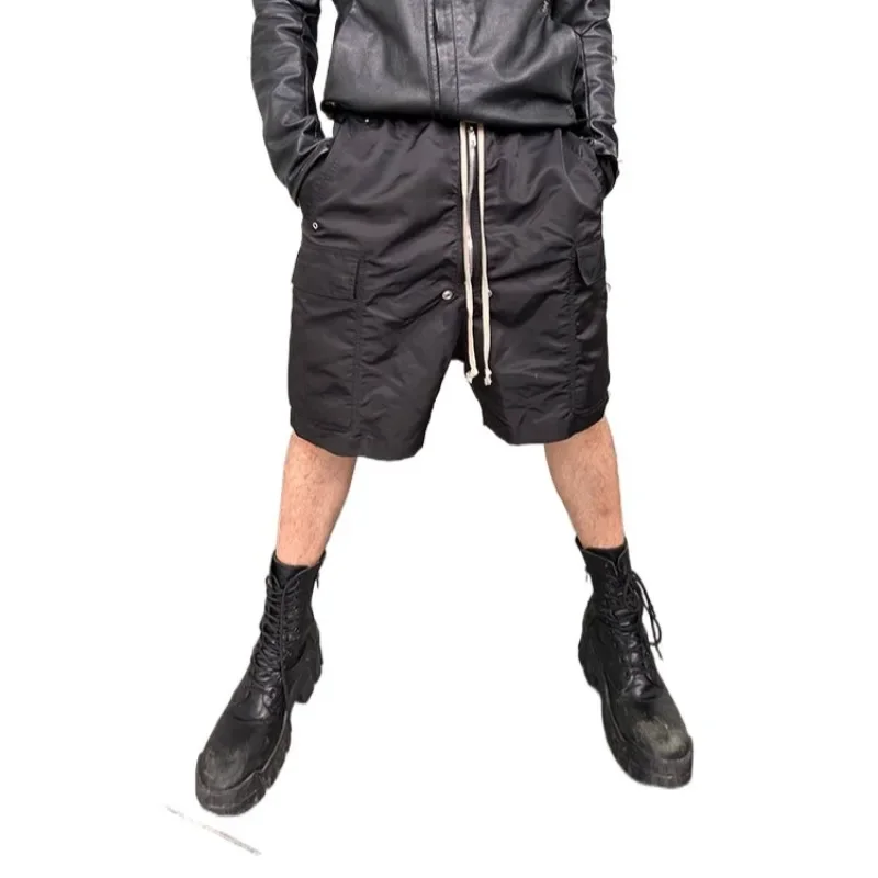 NIGO Dark Summer Trend Black Shorts Solid Colour Casual Men Loose Trend Five-minute Pants FHDX  #NGTOP11743