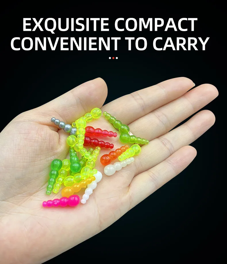 ShareShark 50 Stück Gestapelte Angelperlen, konische Forellenköderperlen, zur Herstellung von Walleye-Spinner-Rigs, Inline-Spinnerperlen – Detail 6