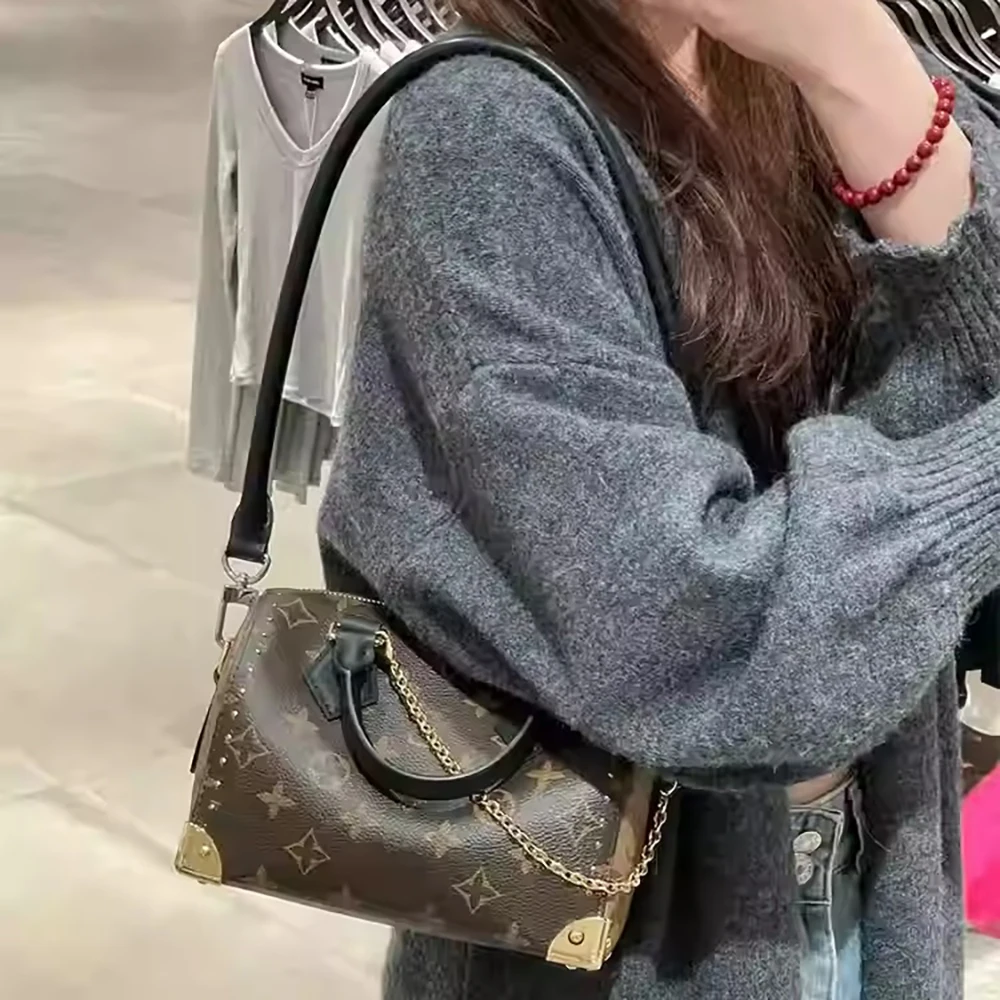 Cowhide Bag Shoulder Strap for Speedy25 Trunk25 Durable Fashion Gift Without Punching Modification Bag Accessories