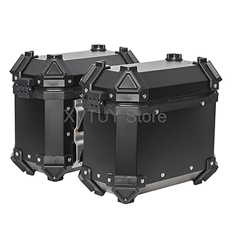 

Universal aluminum motorcycle 45L 36L 18L side box PG-1 anti fall side box travel storage box rear luggage toolbox