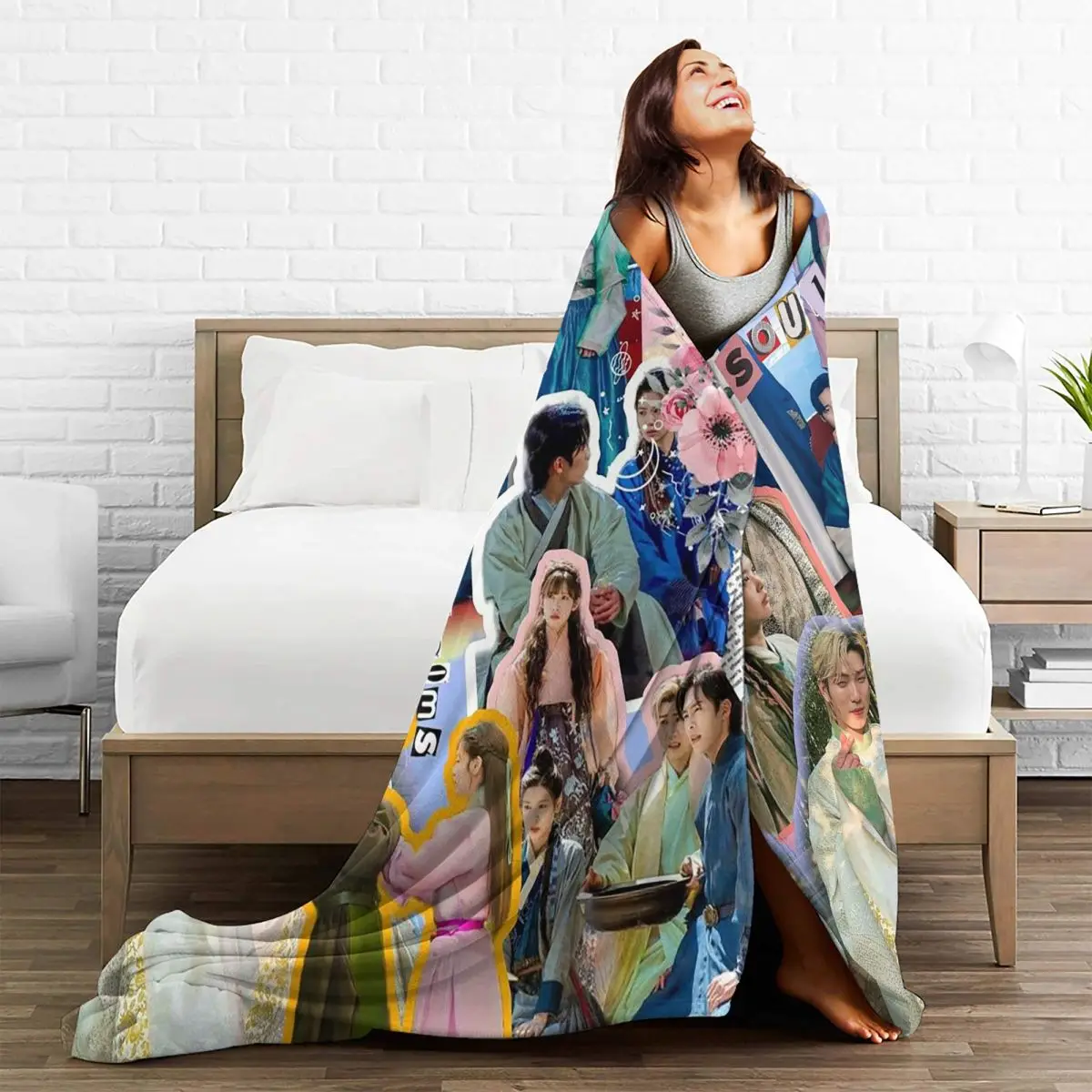 Kdrama Alchemy Of Souls Light And Shadow Blankets Soft Warm Flannel Throw Blanket Bedspread for Bed room Picnic Travel Home Sofa