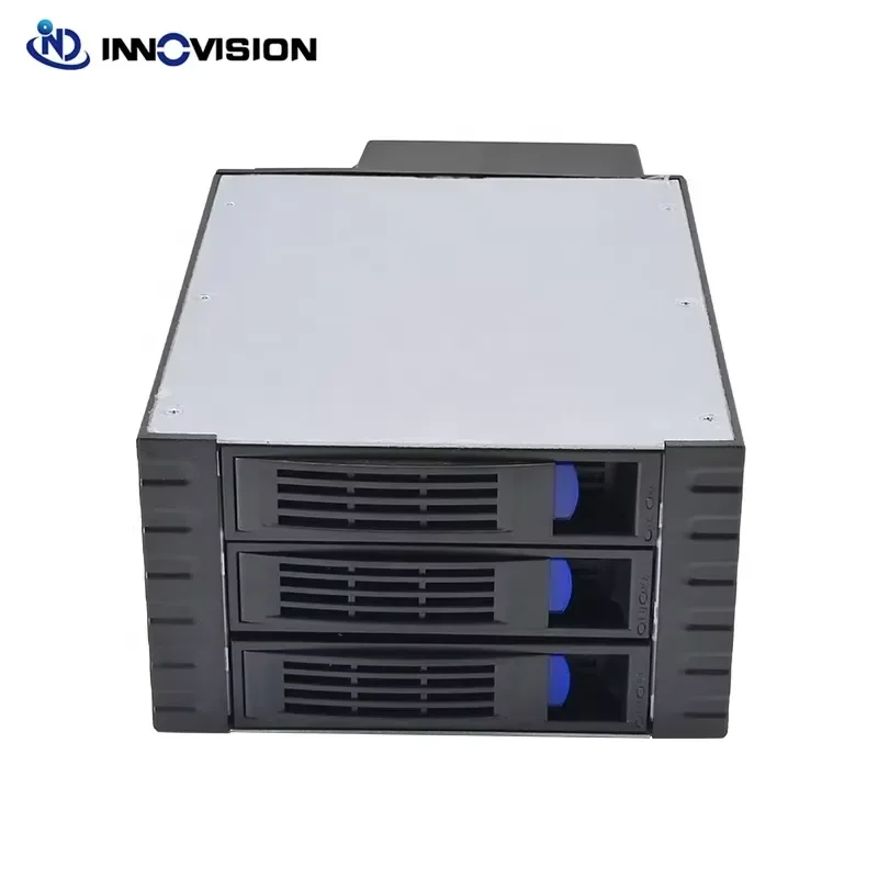 BOLRZO 3.5/2.5 Inch Built-in HDD Cage 3x SATAII Hot Swappable for Server Chassis Storage Industrial PC Replacement Spare Parts